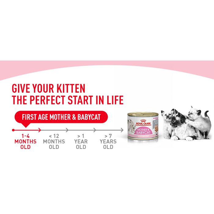 Pate Royal Canin Babycat Instinctive cho mèo mẹ và mèo con 195g