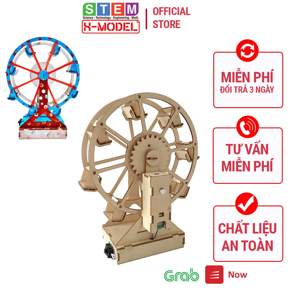 Mô hình lắp ráp đồ chơi cho bé ST99 X-MODEL Đu quay bằng gỗ