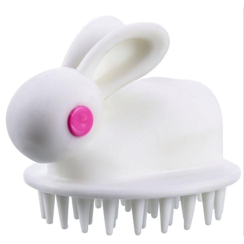 Lược Gội Đầu Massage Bằng Silicone Hình Thỏ Siêu Đáng Yêu - Lược Gội Đầu Kích Thích Mọc Tóc