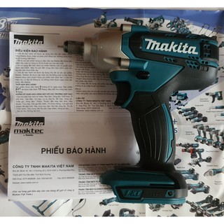 THÂN MÁY BULONG MAKITA DTW190Z - 18V ( CHƯA BAO GỒM PIN & SẠC). ĐỘNG CƠ CÓ THAN.