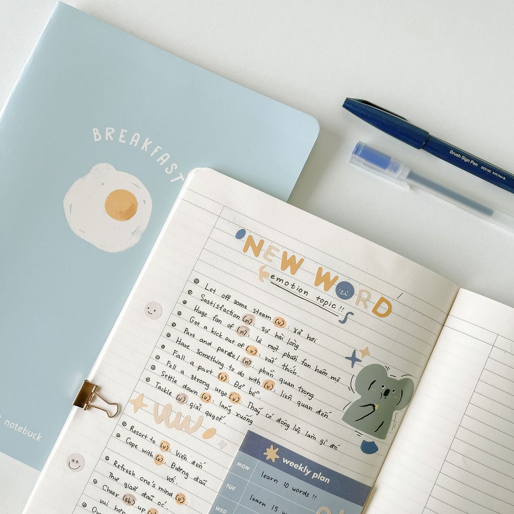 Tập học sinh kẻ ngang, caro vở ghi chép Crabit size B5 || Nhà Kawaii