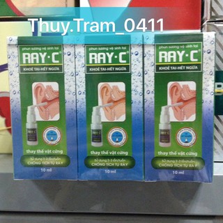 Ray-C xịt làm sạch ráy tai