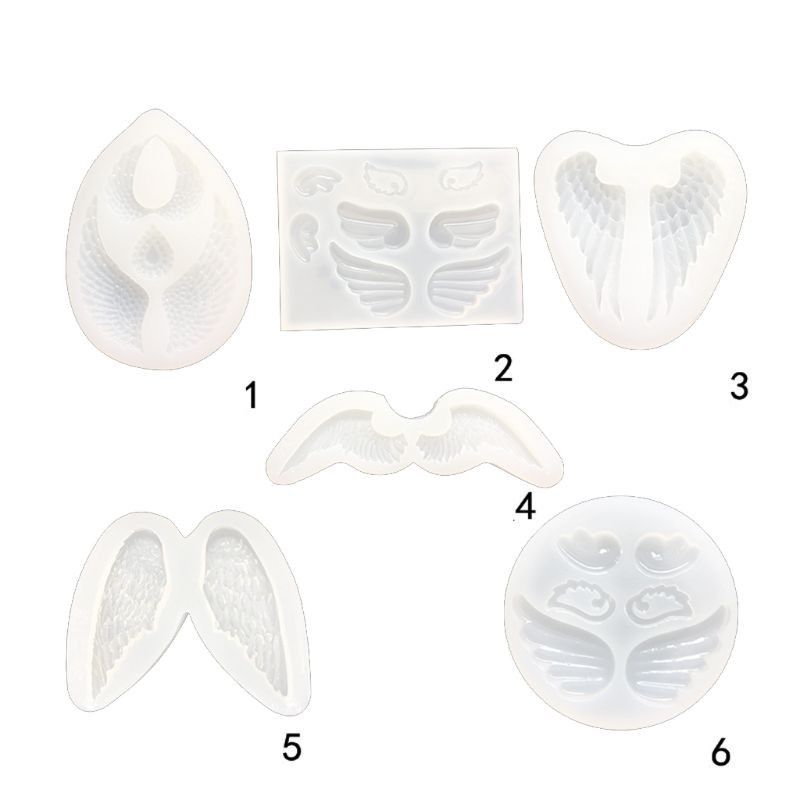 Khuôn Silicone Làm Mặt Dây Chuyền Hình Đôi Cánh Ác Quỷ