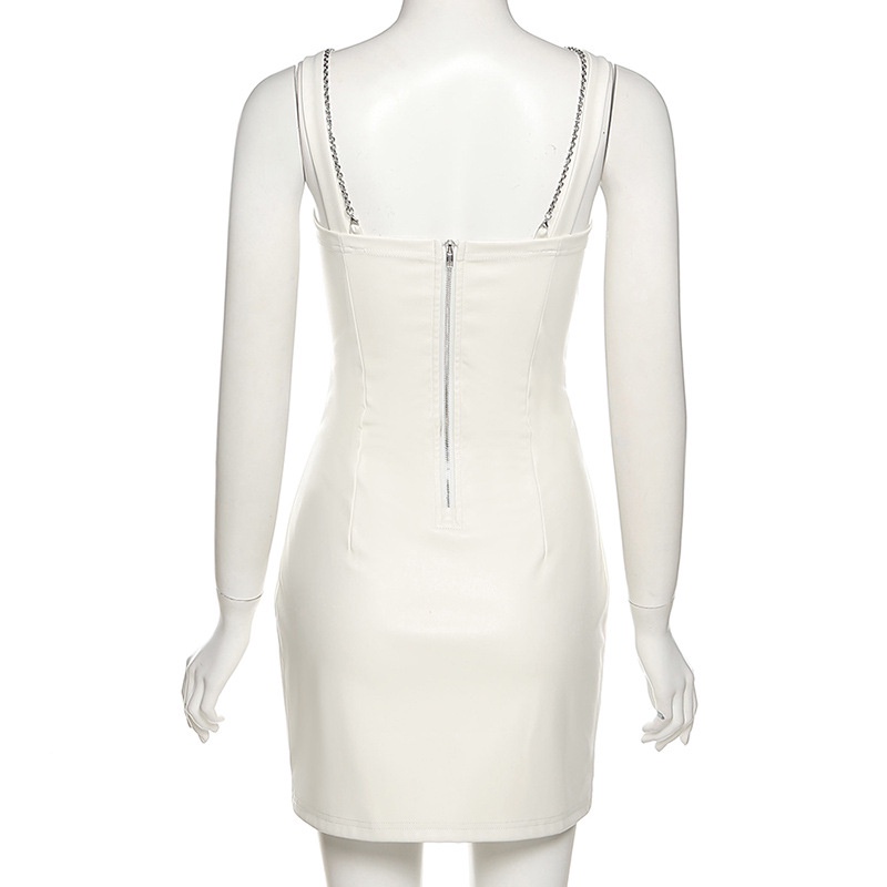 DUNEA Đầm hai dây dáng ngắn thời trang đơn giản quyến rũ dành cho nữ