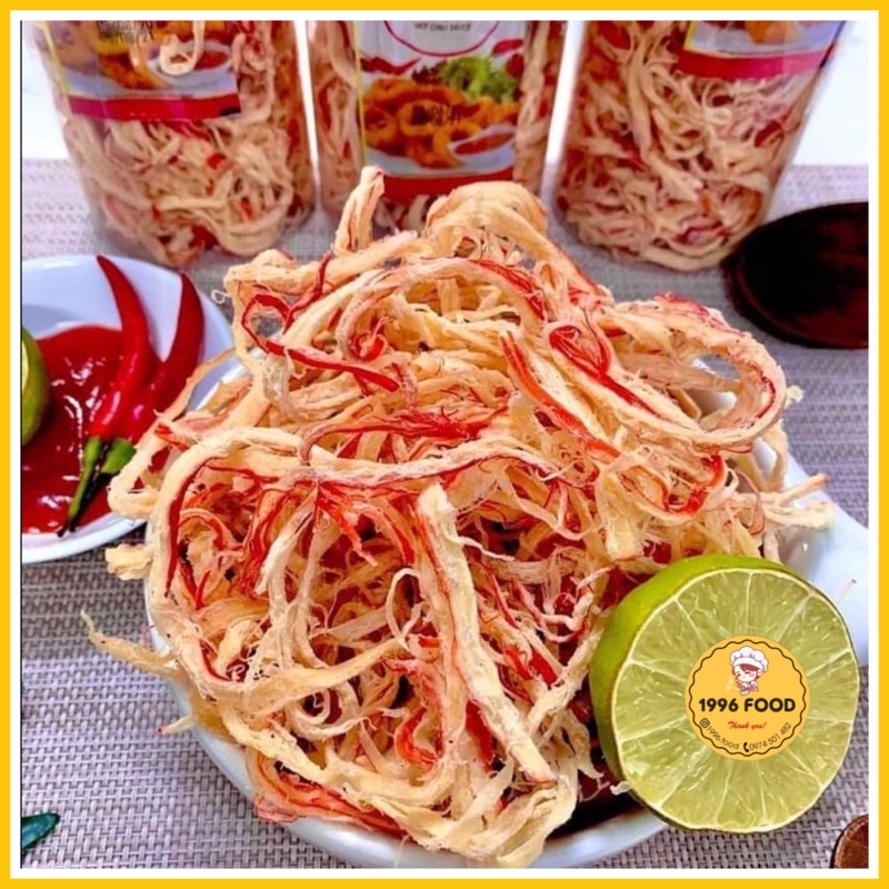 Mực hấp dừa xé sợi 250g 1996 Food đồ ăn vặt Hà Nội vừa ngon vừa rẻ | BigBuy360 - bigbuy360.vn