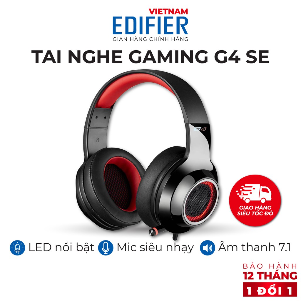 Tai nghe gaming âm thanh 7.1 EDIFIER G4 SE Kèm Mic đàm thoại Chống ồn - Hàng chính hãng Bảo hành 12 tháng 1 đổi 1