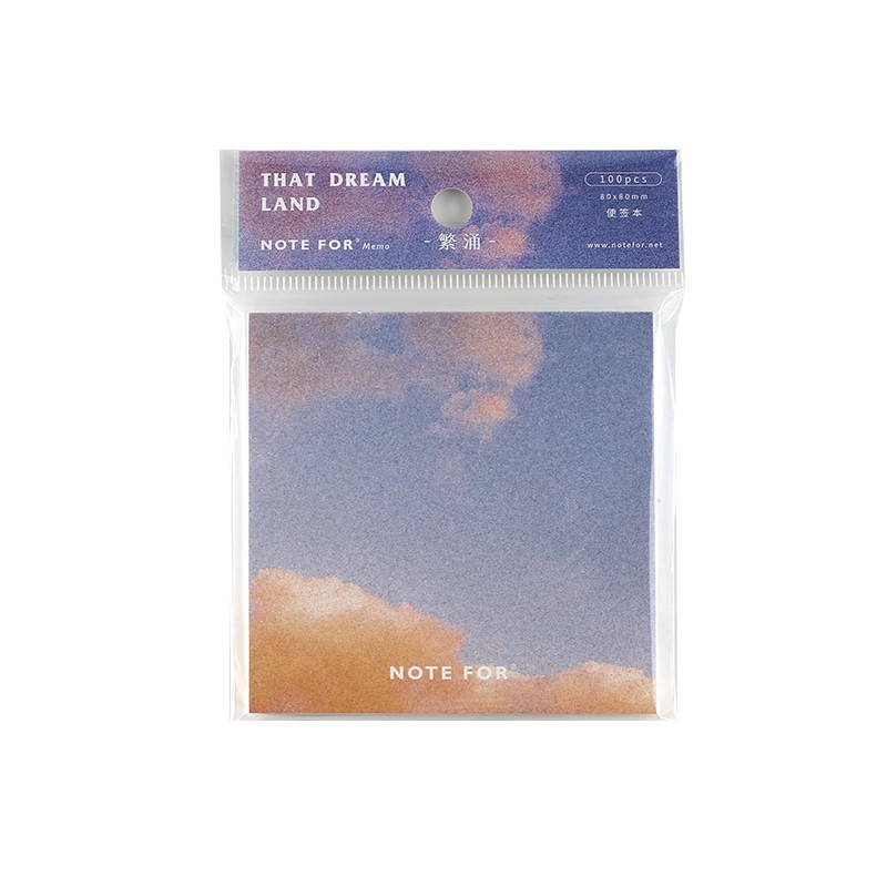 Xấp 100 giấy ghi chú thiết kế sáng tạo sử dụng tại trường / văn phòng