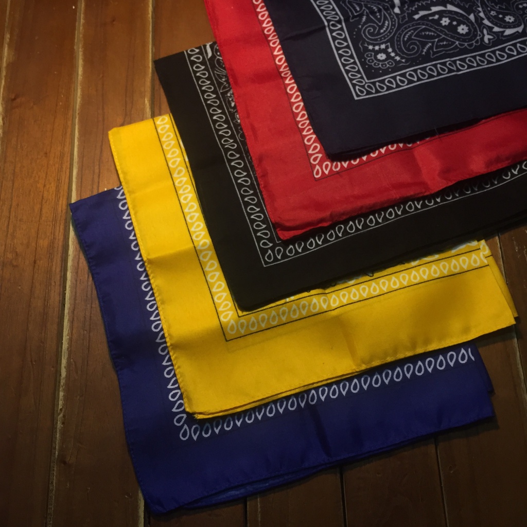 Khăn vuông Bandana/Turban họa tiết Paisley Vintage 55x55cm