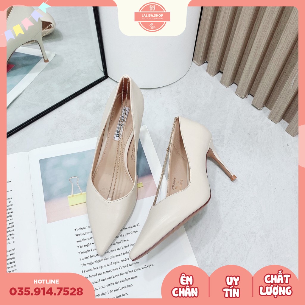 [Hàng chính hãng] Giày Cao Gót, Giày Nữ Siêu Đẹp, Thời Trang Phong Cách LALISA, Size 34 - 39, E260-261