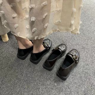 Giày da bóng nữ ulzzang