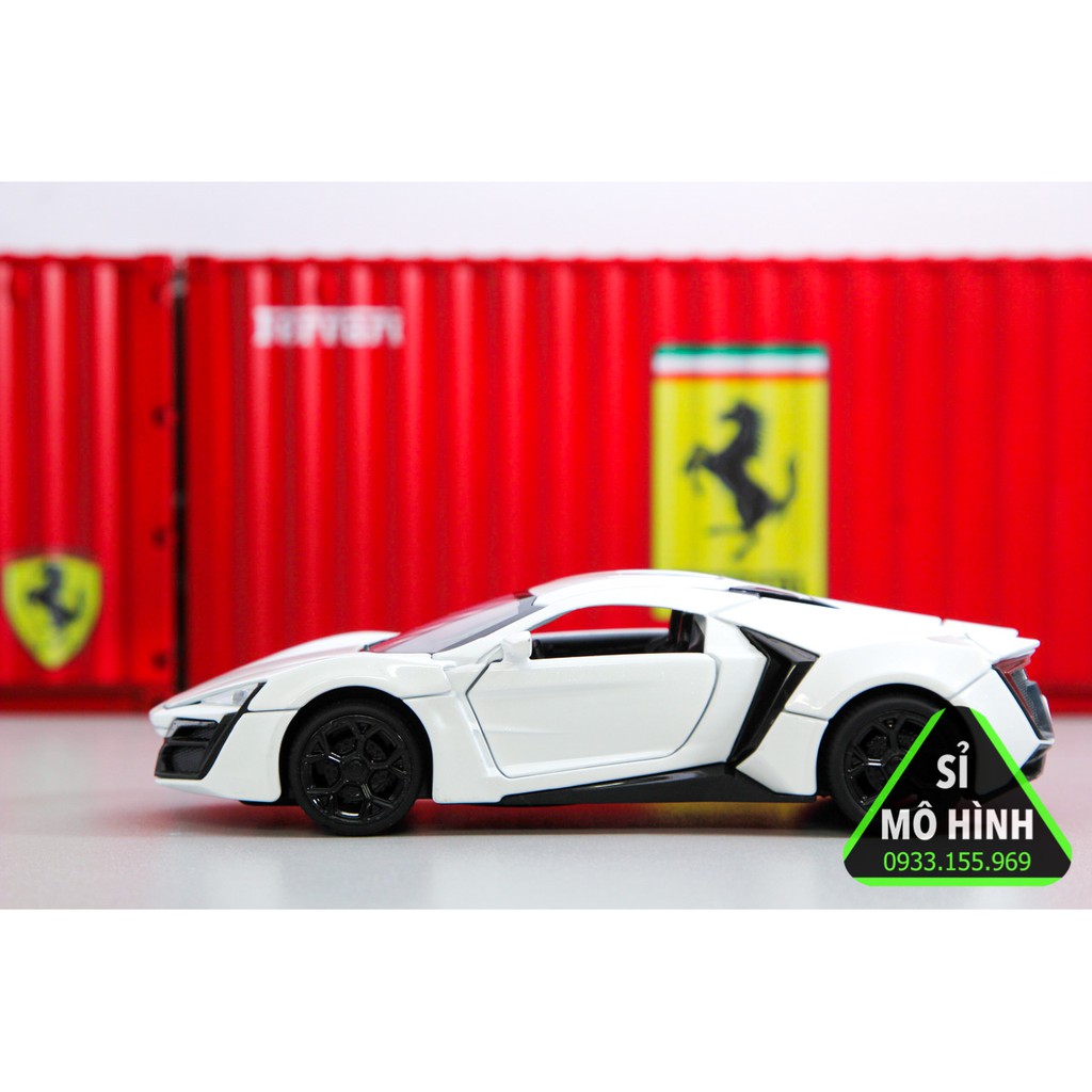 [ Sỉ Mô Hình ] Xe mô hình Lykan Hypersport 1:32 Trắng