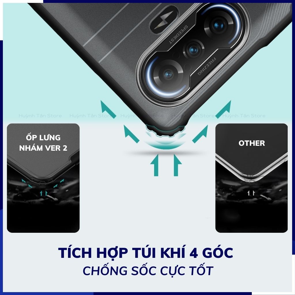 Ốp lưng redmi k40 gaming chống sốc bảo vệ camera chống vân tay nhám viền màu ver 2 phụ kiện huỳnh tân store