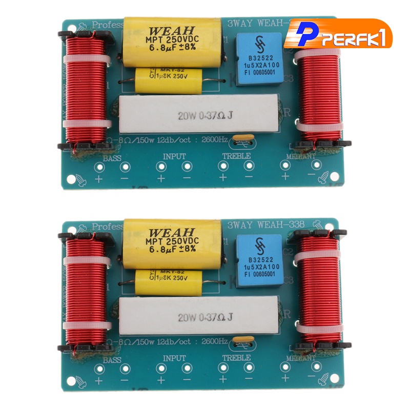 Set 2 Bộ Chia Tần Số Âm Thanh 3 Chiều Chuyên Dụng Cho Loa Bass