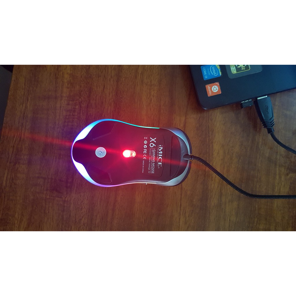 Chuột Gaming có dây Imice X6 - Led RGB Đổi Màu - độ nhạy 3200 DPI