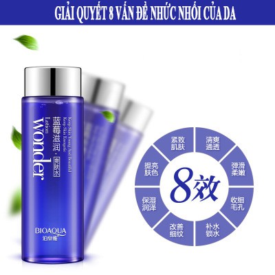 Lotion Nước Cân Bằng Làm Sạch Sâu &amp; Dưỡng Ẩm BIoaqua cho Làn Da Mịn Rạng Ngời, Ngừa Mụn, Se Lỗ Chân Lông Nội địa trung