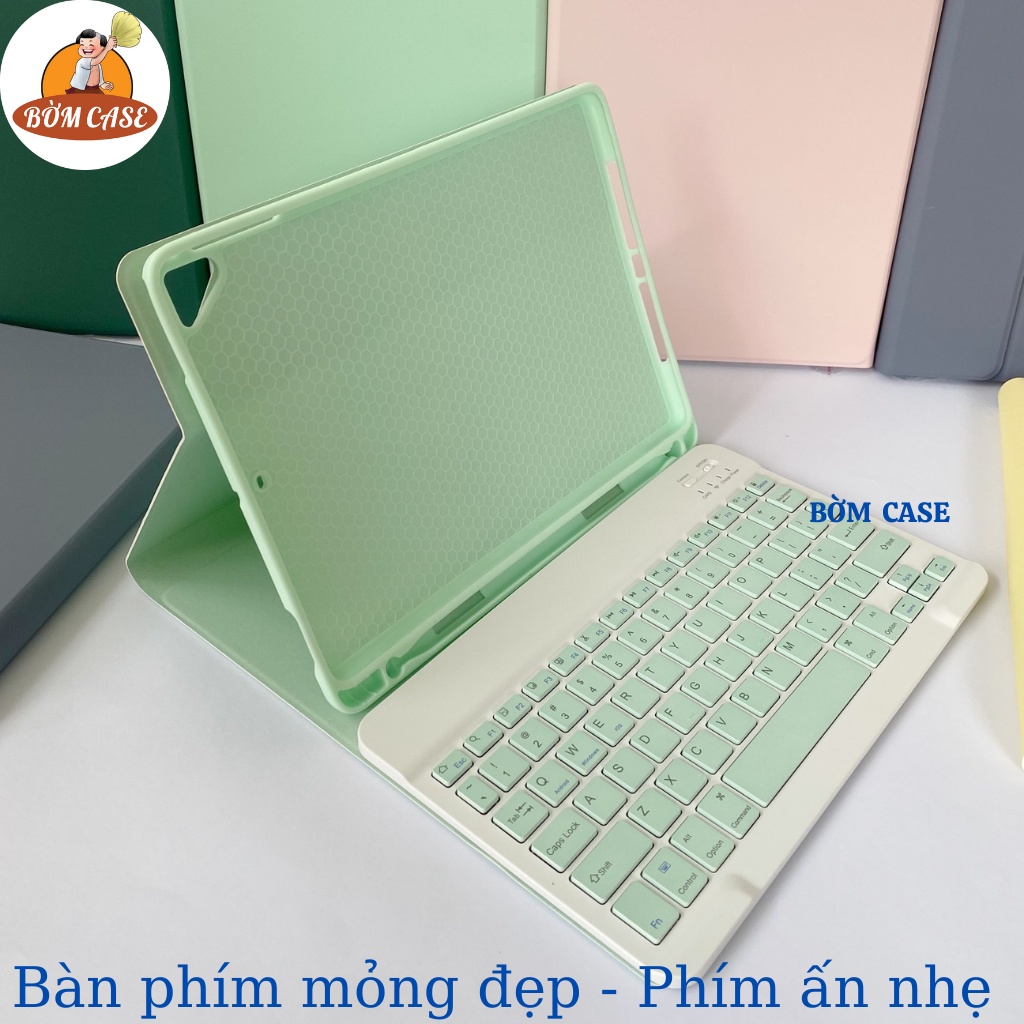 Bao da bàn phím có Ngăn đựng bút Silicon cực chất ốp ipad Gen 5,6,7,8,9,10 - Air 1,2,3,4,5 - Pro 11,9.7,10.5...BỜM CASE