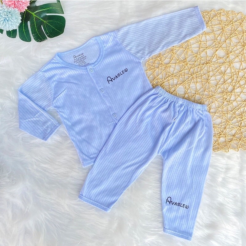 Bộ cotton gân bé trai và gái mặc mùa hè 5-15kg