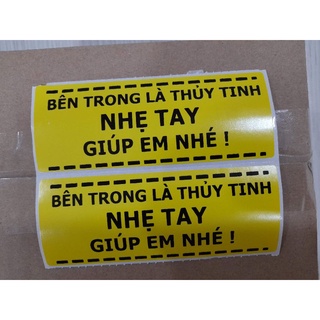 100 Tem dán cảnh báo hàng dễ vỡ