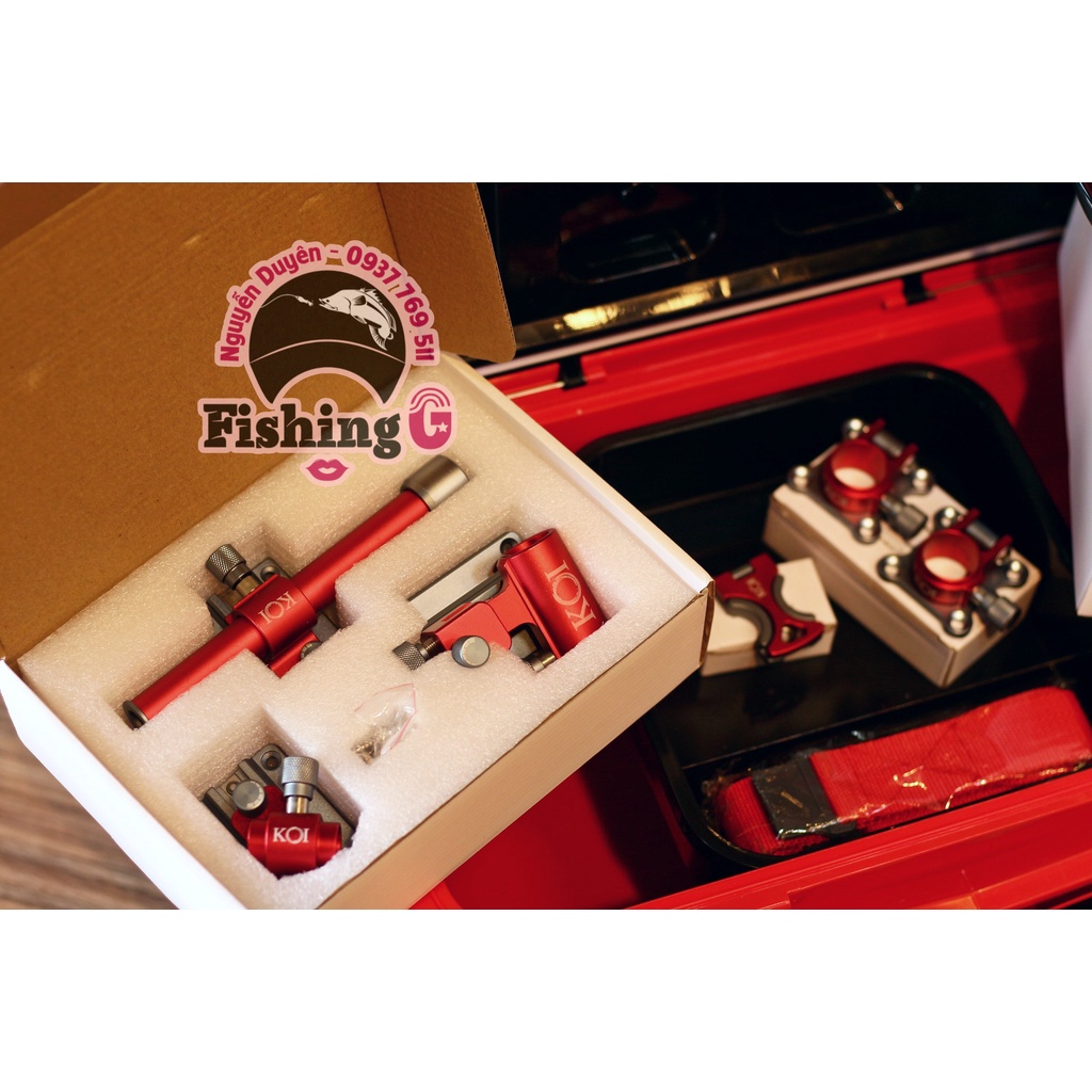 Thùng Chuyên Câu Đài KOI 28L Full Phụ Kiện