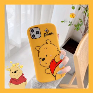 Ốp Điện Thoại Hình Gấu Pooh Đáng Yêu Cho Iphone 11 Pro Xr Xs Max I 6 / 7 / 8 Plus