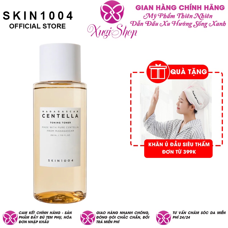 Nước Hoa Hồng Giúp Cân Bằng, Dưỡng Trắng Da Chiết Xuất Rau Má Skin1004 Madagascar Centella Toning Toner 210ml