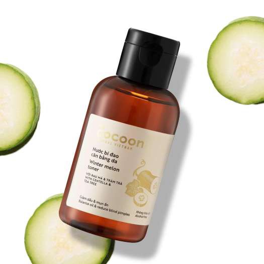 Nước Cân Bằng Cocoon Bí Đao - Winter Melon Toner Cân Bằng Độ pH, Giảm Dầu &amp; Mụn Ẩn