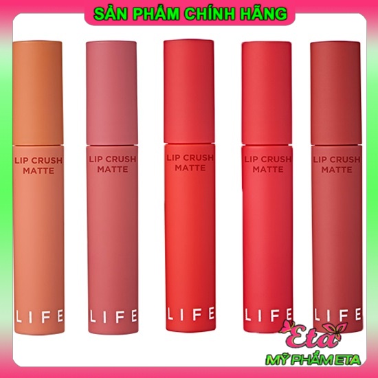 Son kem ITS SKIN Life Color Lip Crush Matte lì môi, lên chuẩn màu