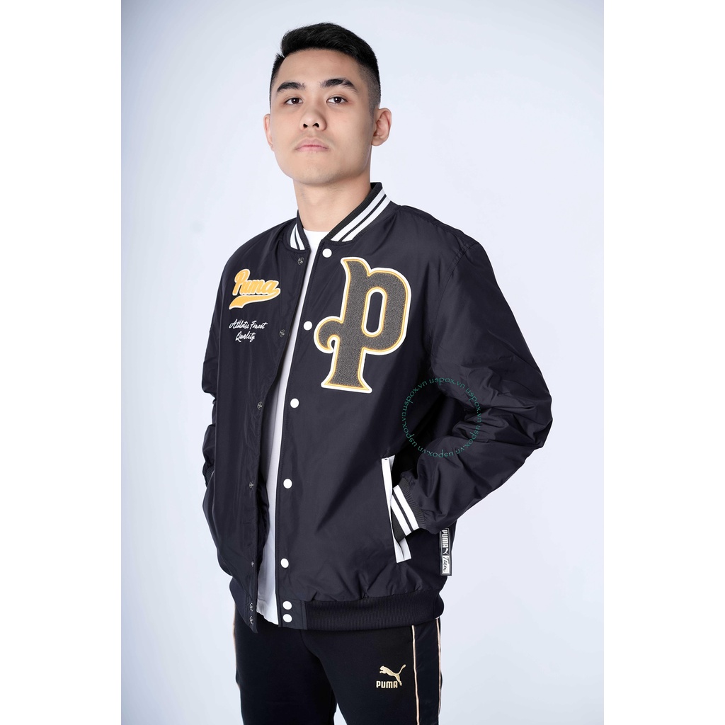 Bộ thể thao Puma Jacket Letter Man Black