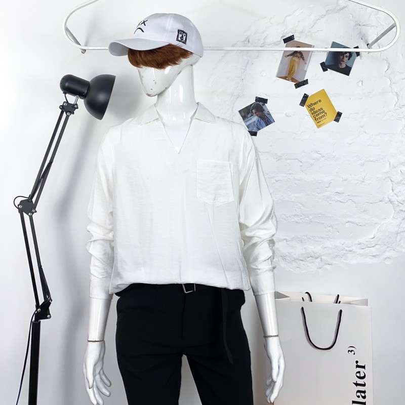 [6 Mã SALE] Áo Sơ Mi Nam Form Rộng Dài Tay Chất Vải Đũi Mềm Phong Cách Hàn Quốc Play Boys | BigBuy360 - bigbuy360.vn