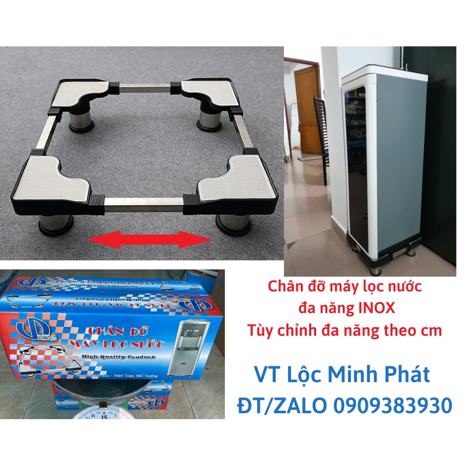 Kệ để chân máy lọc nước đa năng INOX VT39 mẫu lớn - hàng loại 1 bao chất lượng - tùy chỉnh theo cm