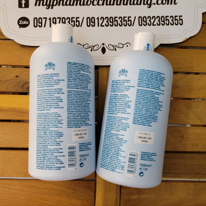 GỘI XẢ SIÊU MƯỢT LABEL.M ANTI - FRIZZ 1000ML