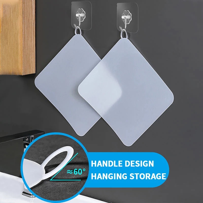 1 Miếng Đệm Silicon Hình Vuông Trong Suốt Chặn Lỗ Thoát Nước Bồn Rửa Chén Nhà Tắm