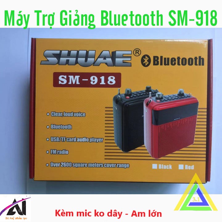 Loa Shuae SM-918 Bluetooth (Mic ko dây), Trợ Giảng, bán hàng, bẫy chim. Chính Hãng