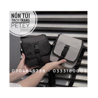 Túi Đeo Chéo Unisex Nam Nữ Vải Kaki size 16x20 cm Thời Trang HOTTT