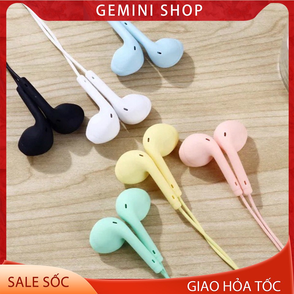 Tai nghe nhét tai U19 6 màu sắc giắc cắm jack 3.5mm dành cho điện thoại GEMINI SHOP
