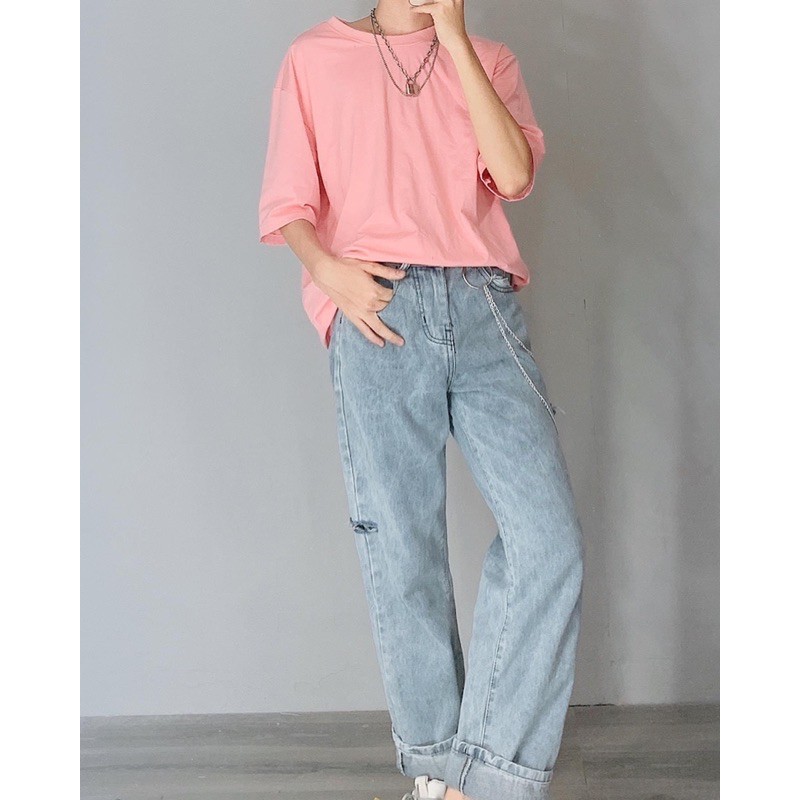 [HÌNH THẬT CUỐI] Quần baggy ống rộng Form Unisex Tặng Kèm Chain Xích