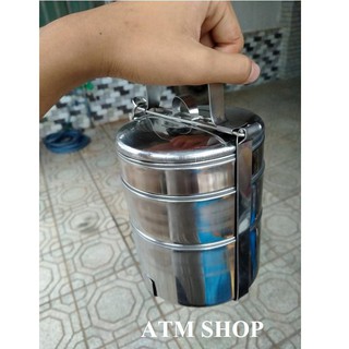 CÀ MÊN INOX 3 NGĂN-CÀ MÊN ĐỰNG CƠM