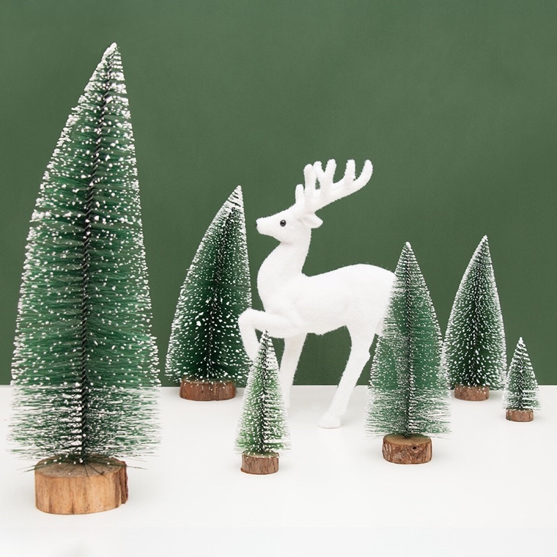 Cây thông Noel giáng sinh mini để bàn siêu dễ thương 🌲