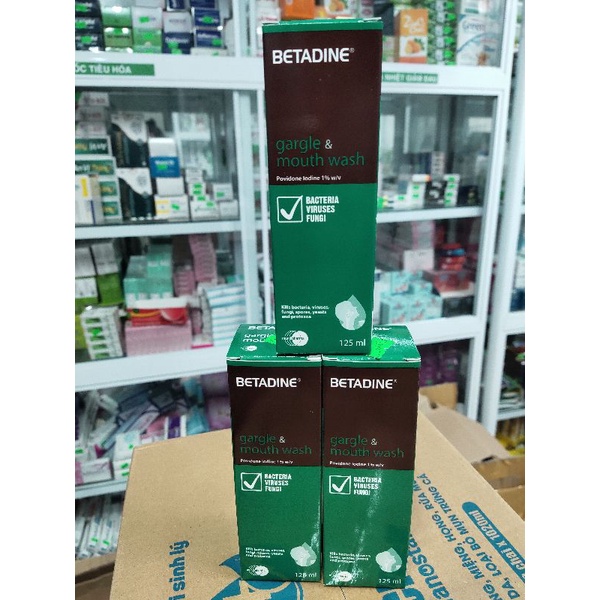 Betadine súc miệng họng 125 ml