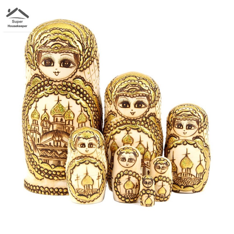 Set 7 búp bê Nga bằng gỗ