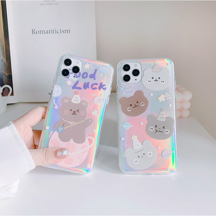 Ốp lưng iphone Gấu đội mũ phản quang 5/5s/6/6plus/6s/6splus/7/7plus/8/8plus/x/xr/xs/11/12/pro/max/plus/promax | BigBuy360 - bigbuy360.vn