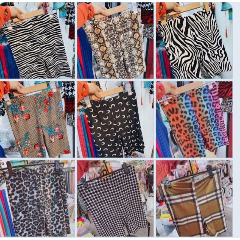 BIGSIZE Quần ngố trên gối legging đùi thun thái lan (hàng RAINBOW)