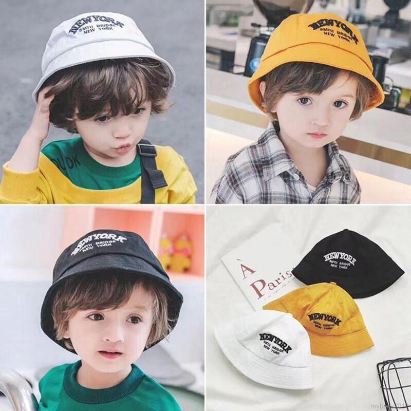 [Mã FASHIONT4FA2 giảm 10K đơn 50K]  My Baby  Mũ bucket thêu họa tiết cho bé