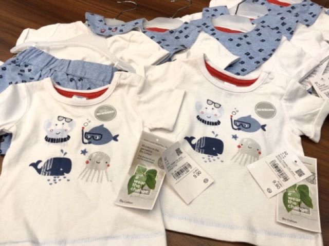 Set 3 Chi Tiết BABY CLUB Bé Trai Dư Xịn Size 56-80cm