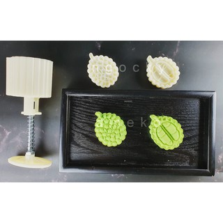 NQ00831 - KHUÔN LÒ XO BÁNH TRUNG THU / BÁNH DỨA (THƠM) HÌNH TRÁI/ MÚI SẦU RIÊNG 50G
