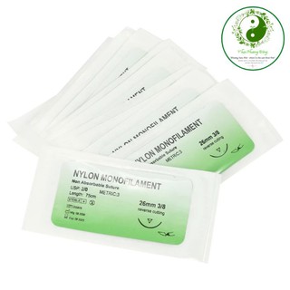 Chỉ nylon monofilament 3/0 không tan dùng trong thực hành y khoa