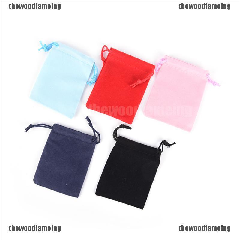 Set 10 Túi Nhung Dây Rút Đựng Trang Sức 7x9cm