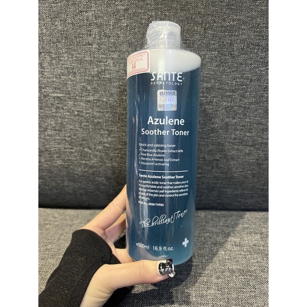 Toner Sante Căng Bóng Phục Hồi Da Chứa Ha Đa Phân Tử Siêu Nhỏ - Azulene Soother Toner