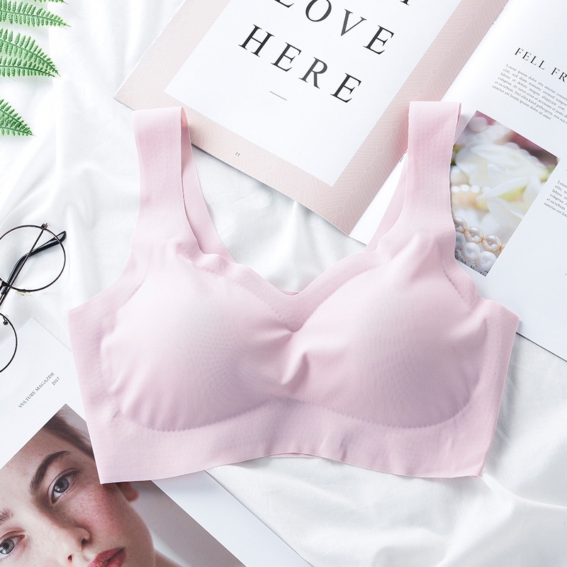 Áo Ngực Bộ đồ lót nữ  Áo Ngực Thể Thao Không Gọng Không Đường May Có Miếng Đệm Nâng Ngực Mỏng Phong Cách Nhật Bản Dễ Thương Dành Cho Nữ