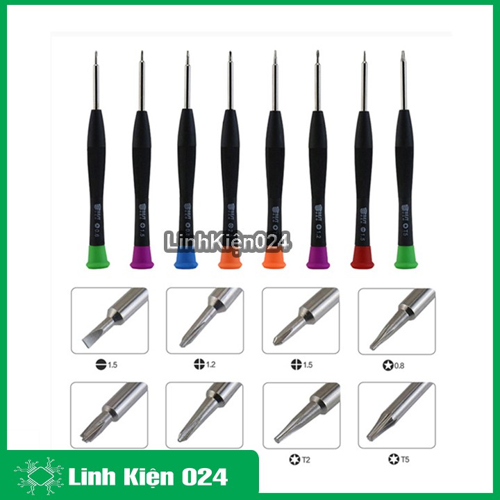 Bộ Tô Vít 7 Màu Sửa Điện Thoại 8 Chi Tiết